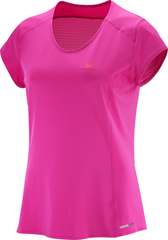 SALOMON T-krekls Comet Plus Tee W pink