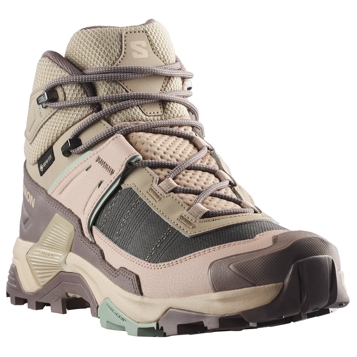 SALOMON apavi X Ultra 5 Mid GTX W iron/desert tan/green milieu