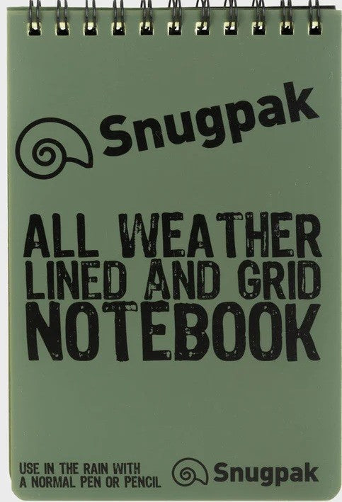 Snugpak vandeniui atsparus užrašų knygelė (alyvuogių)