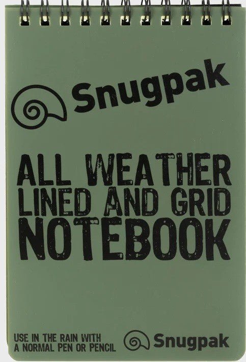 Snugpak Water Resistant Notebook (Olive) - DABAI.LV