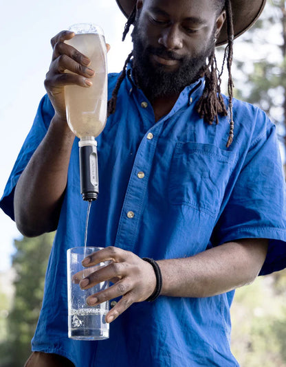 LifeStraw Peak Series sulankstomas spaudžiamasis buteliukas 650 ml
