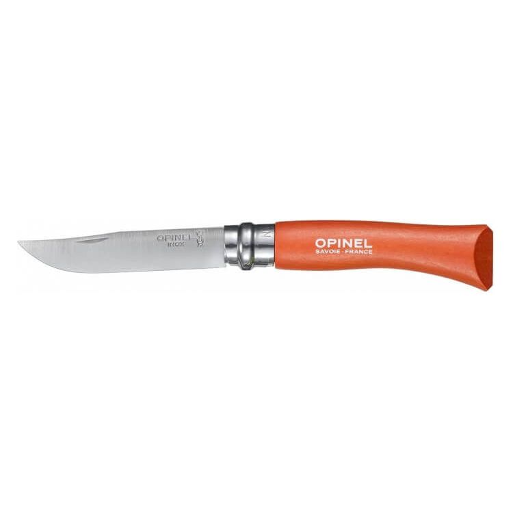 Opinel Blister N°07 Roostevabast terasest pöök (saadaval 2 värvitoonis)