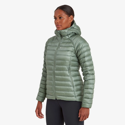 Montane moteriška Pūkinė striukė su gobtuvu Anti-Freeze Packable Hooded Pūkinė Jacket
