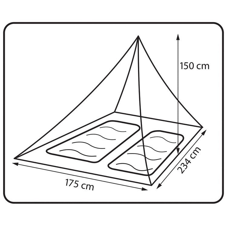 360° Degrees Mosquito (Insect) Net Double - DABAI.LV
