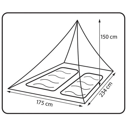 360° Degrees Mosquito (Insect) Net Double - DABAI.LV