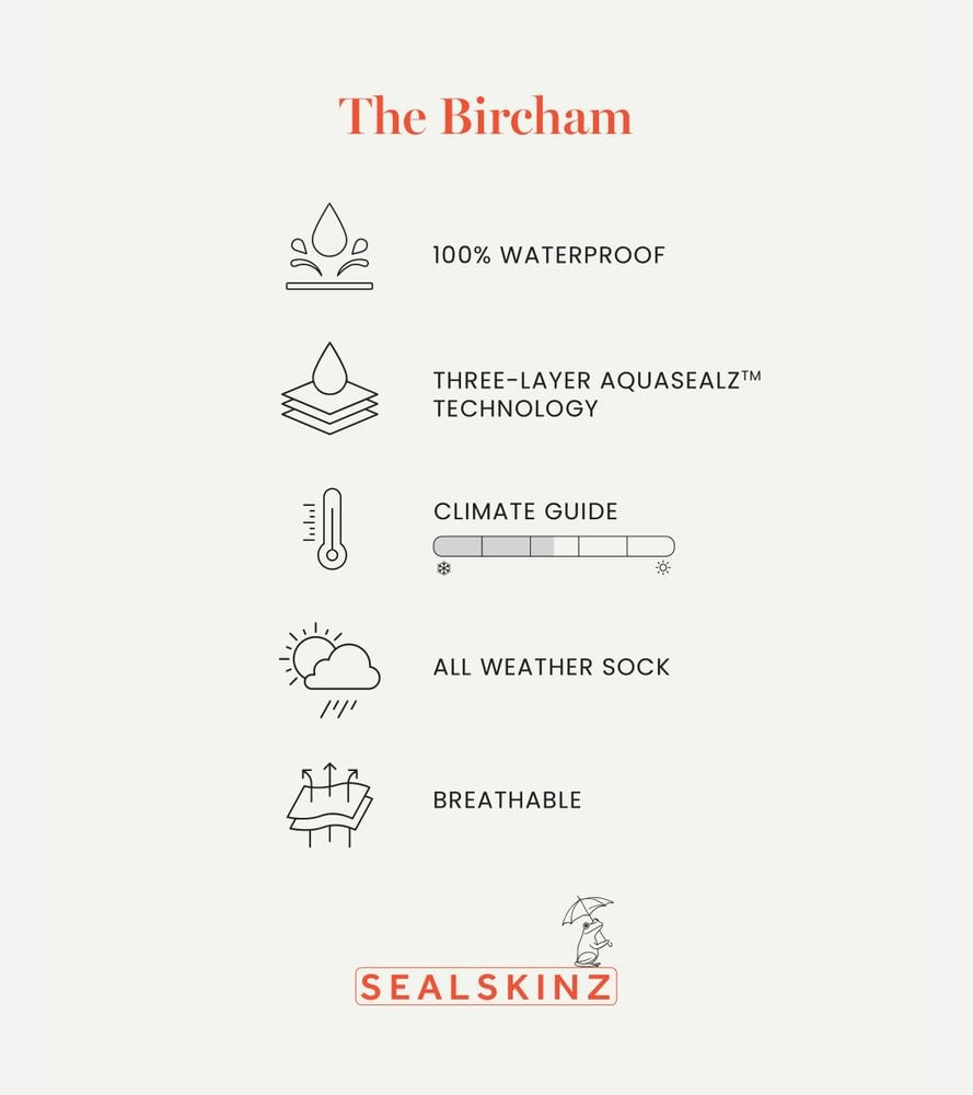 Sealskinz Bircham Waterproof All Weather Ankle Length Sock