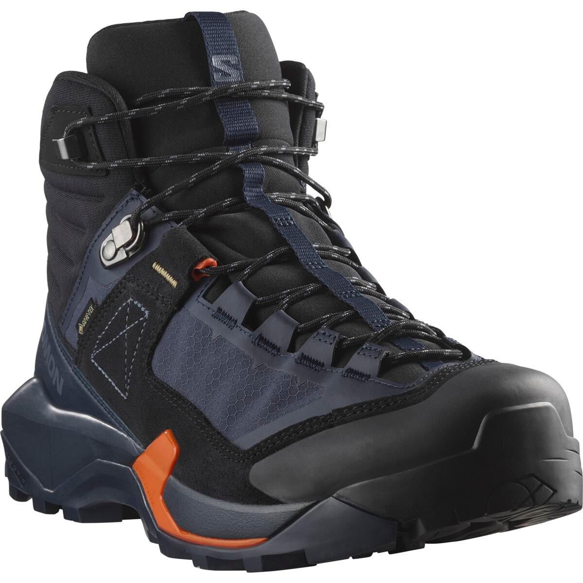 SALOMON apavi X Ultra Alpine Mid GTX black/dark blue/orange