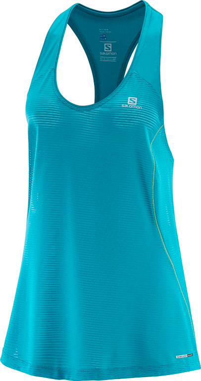 SALOMON krekls bez piedurknēm Elevate Tank Tunic W blue/green