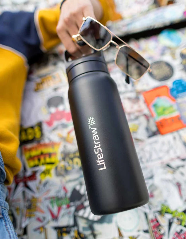 LifeStraw Go 2.0 nerūdijančio plieno vandens filtro butelis 1L