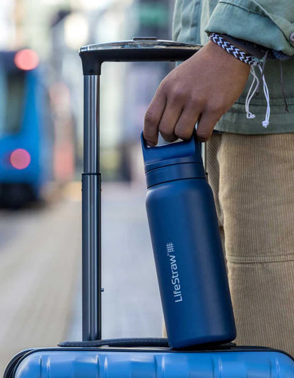 LifeStraw Go 2.0 nerūdijančio plieno vandens filtro butelis 700 ml