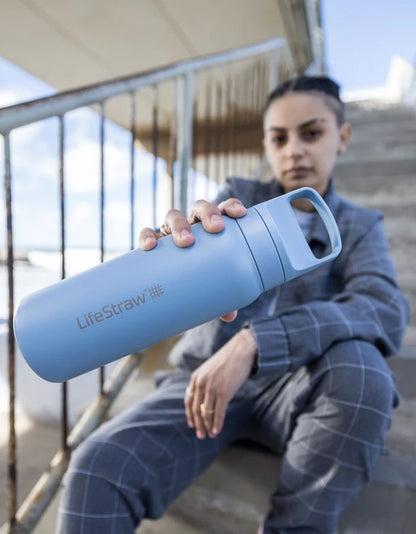 LifeStraw Go 2.0 nerūdijančio plieno vandens filtro butelis 700 ml
