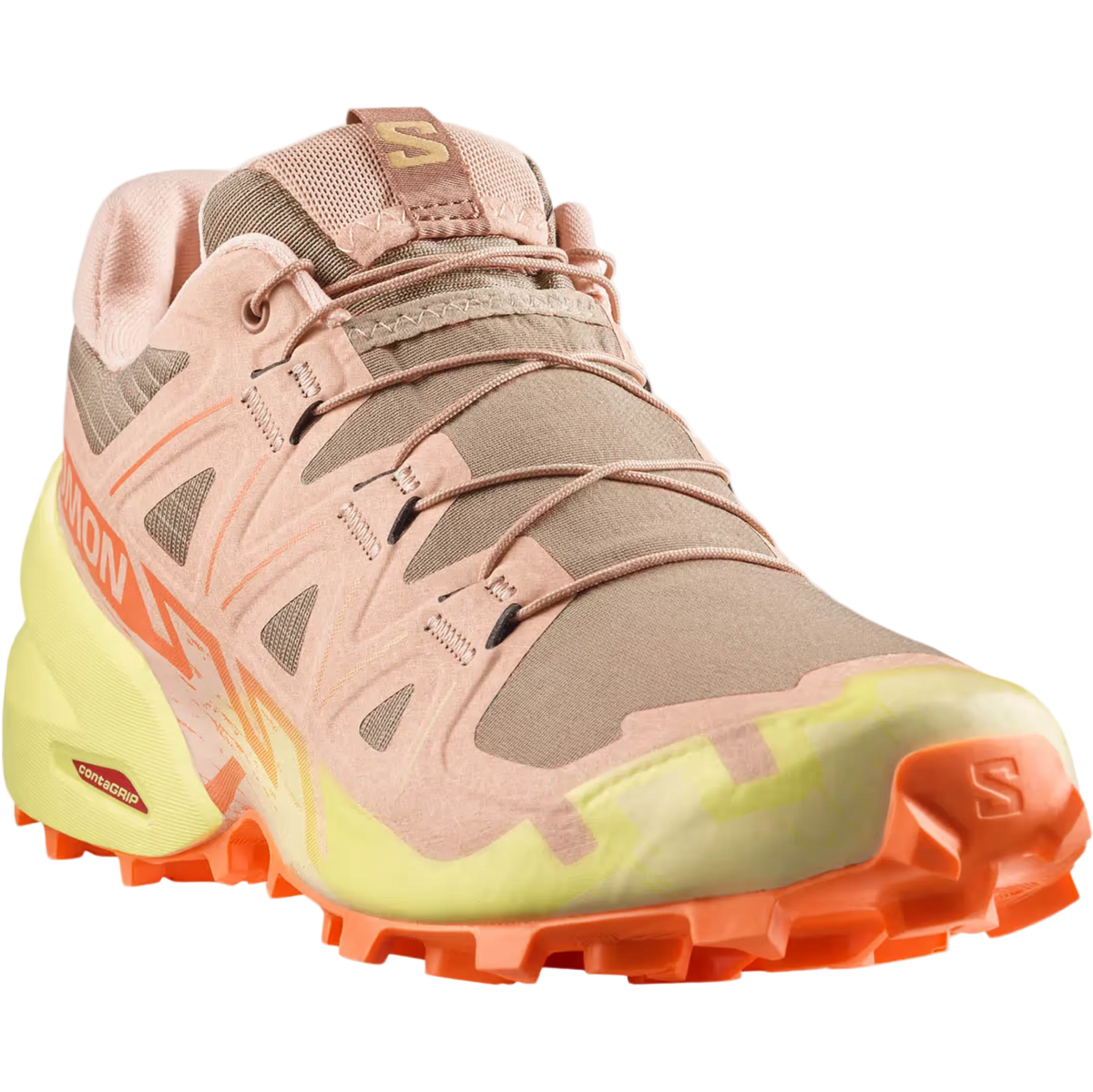 SALOMON apavi Speedcross 6 W burro/sunny lime/almond cream