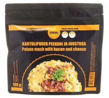 MEKI Kartupeļu biezenis ar bekonu un sieru 100g - DABAI.LV