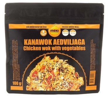 MEKI Wok su daržovėmis ir vištiena 100g