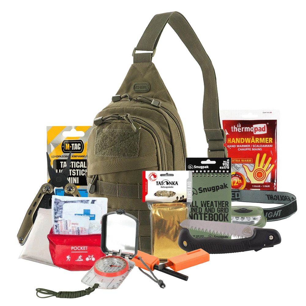 Maža išgyvenimo rinkinio kuprinė