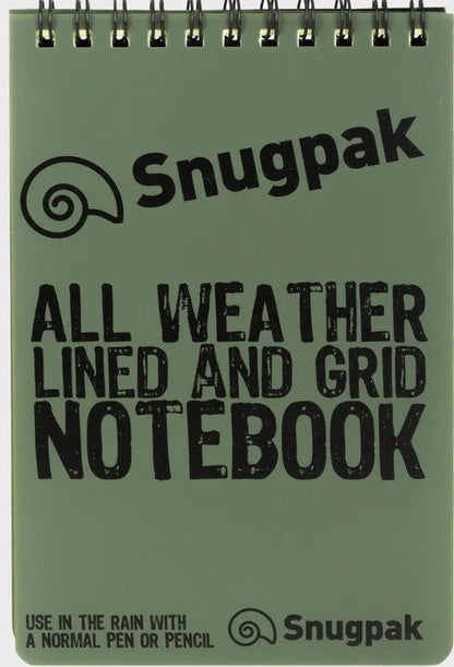 Snugpak vandeniui atsparus užrašų knygelė (alyvuogių)