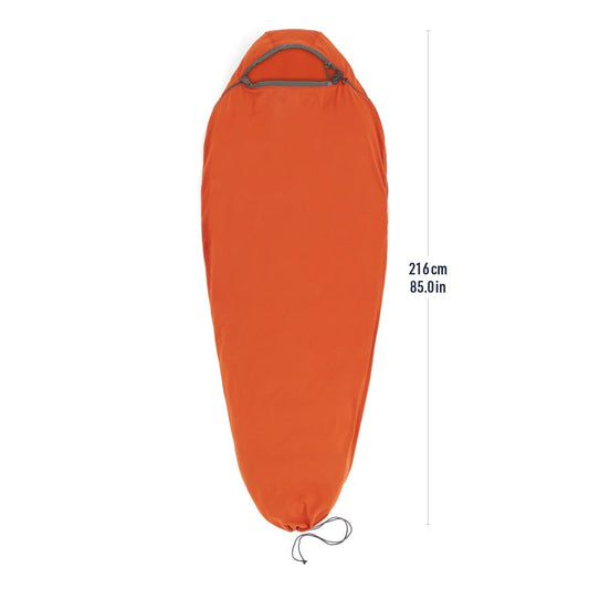 Sea To Summit Reactor Fleece Sleeping Bag Liner Mummy with Drawcord - Standard - DABAI.LV