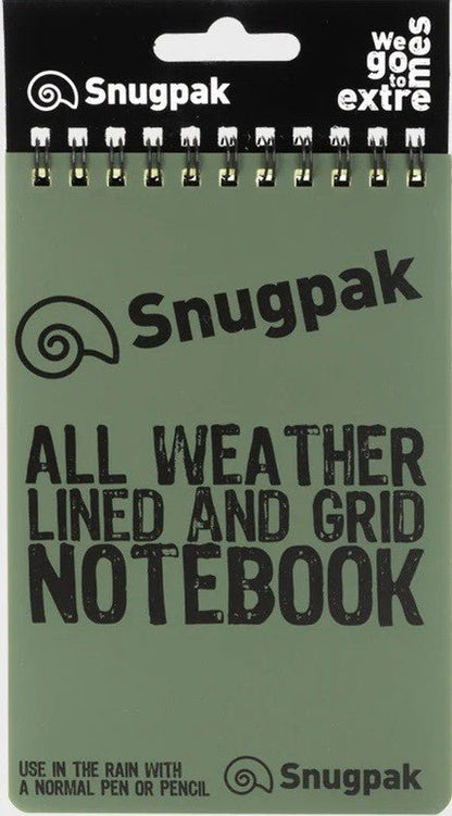 Snugpak Water Resistant Notebook (Olive) - DABAI.LV