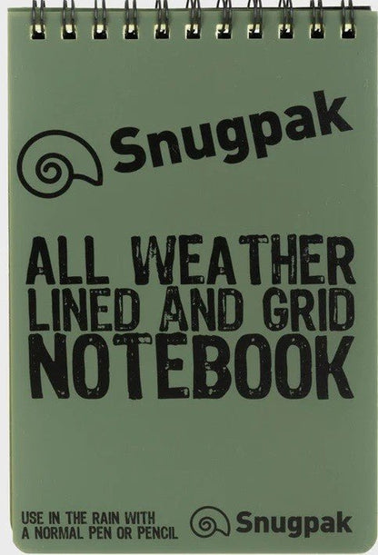 Snugpak Water Resistant Notebook (Olive) - DABAI.LV