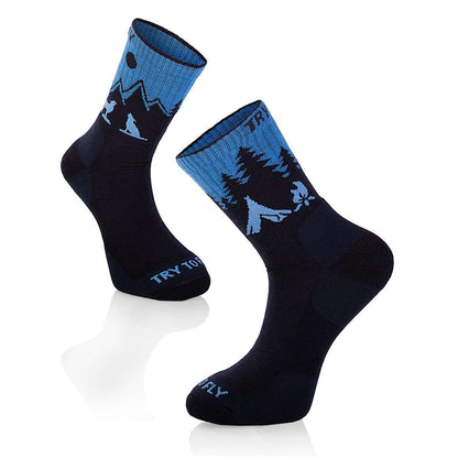 Pirin Hill Merino villased matkasokid - huntmotiiv
